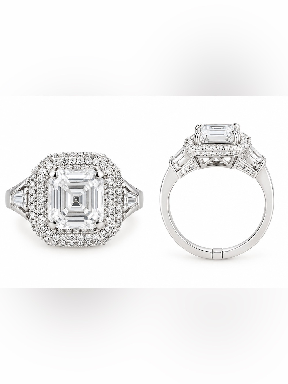 Moissanite Diamond Ring‎ size 6